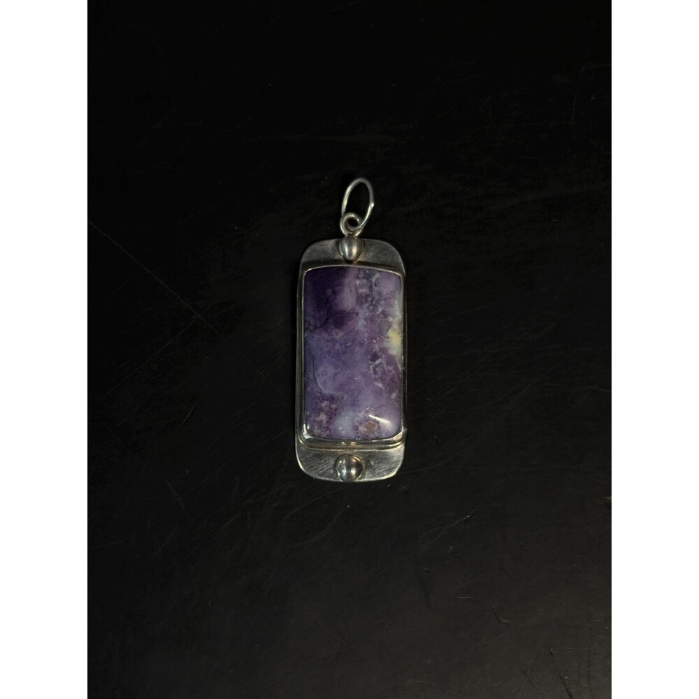 Don Haywood Sterling Silver Purple Stone Pendant